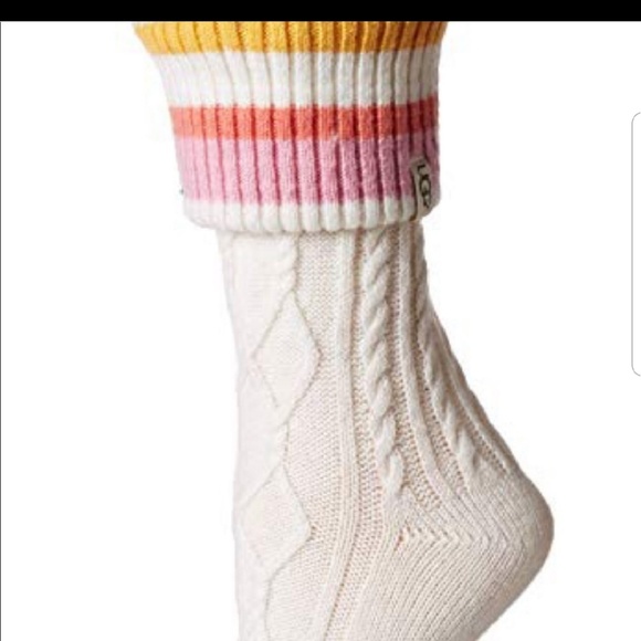 UGG Rainboot socks Tall multi color stripes - Picture 4 of 5